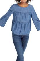 Women's Madewell Tiered Denim Top - Blue