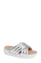 Women's Fitflop Loosh Luxe Slide Sandal M - Metallic
