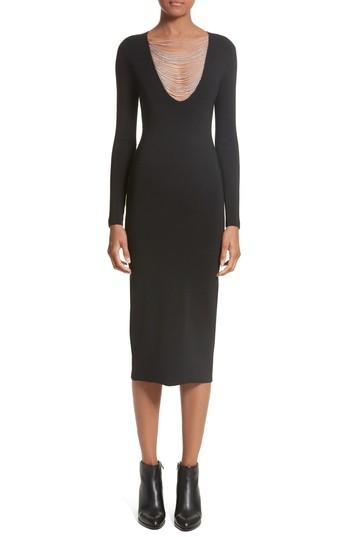 Women's Alexander Wang Necklace Chain Dress - Black