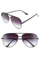 Women's Quay Australia X Desi Perkins High Key 62mm Aviator Sunglasses - Black Fade To Clear