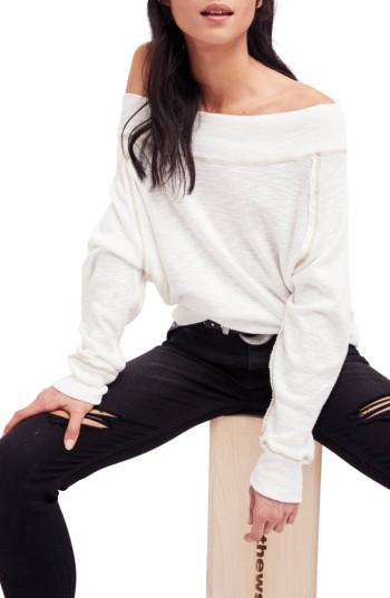 Women's Free People Palisades Off The Shoulder Top - Ivory
