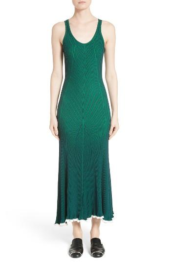 Women's T By Alexander Wang Ribbed Maxi Dress - Blue