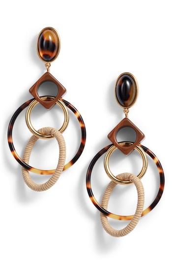 Women's Tory Burch Spinning Hoop Earrings
