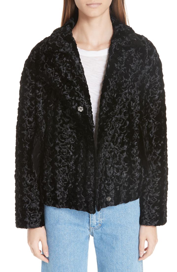 Women's Chloe Belted Tweed Peacoat Us / 38 Fr - Blue