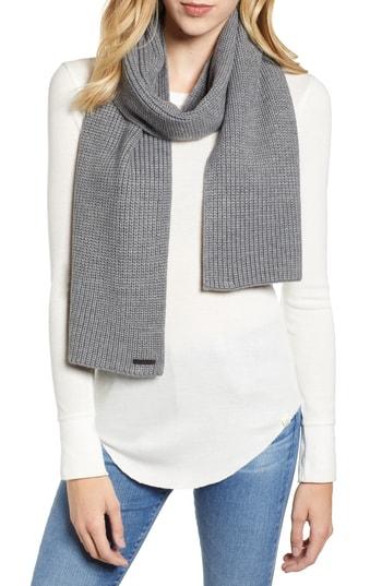 Women's Allsaints Half Cardigan Scarf, Size - Grey