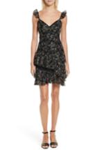 Women's Cinq A Sept Enid Embroidered Ruffle Dress