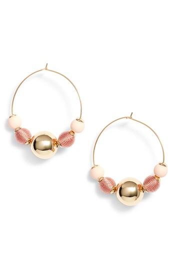 Women's Rebecca Minkoff Threaded Sphere Hoop Earrings