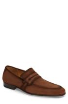 Men's Mezlan Ulpio Apron Toe Penny Loafer .5 M - Brown