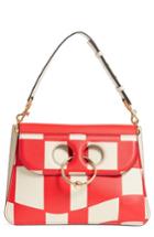 J.w.anderson Medium Pierce Checkerboard Print Shoulder Bag - Red