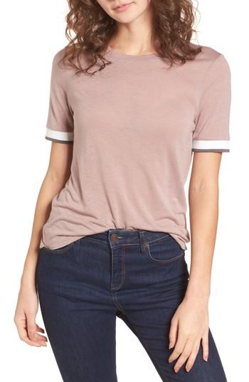Women's Pst By Project Social T Ringer Tee - Purple