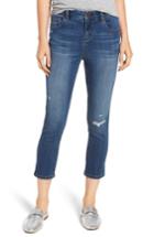 Women's 1822 Denim Distressed Crop Skinny Jeans - Blue