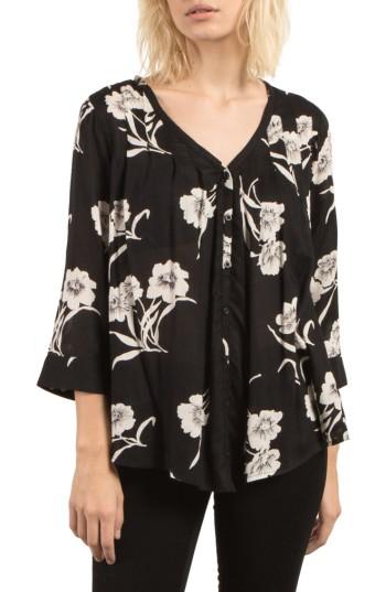 Women's Volcom Slipnslide Top - Black