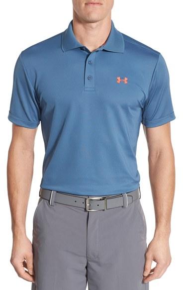 Men's Under Armour 'performance 2.0' Sweat Wicking Stretch Polo, Size - Blue