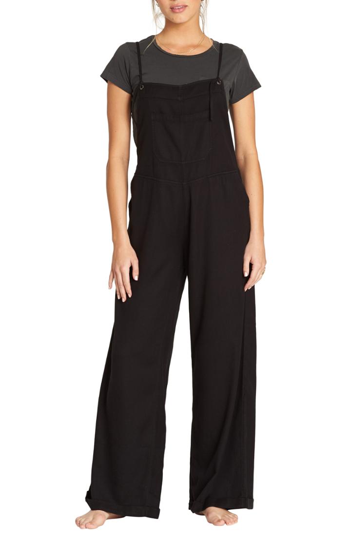 Women's Billabong Wild Length Jumpsuit - Black