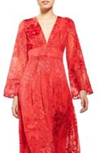 Women's Topshop Floral Burnout Midi Dress
