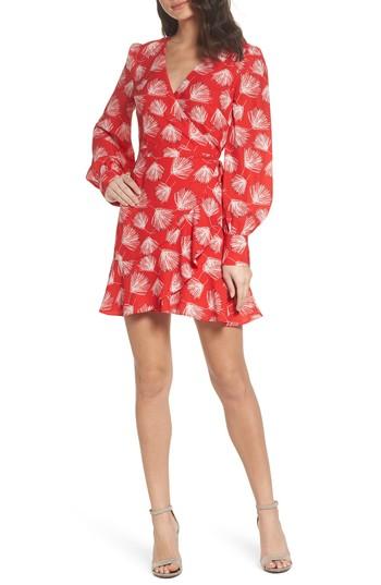 Women's Adelyn Rae Sienna Ruffle Dress - Red