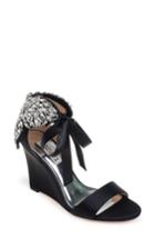 Women's Badgley Mischka Heather Crystal Embellished Wedge M - Black