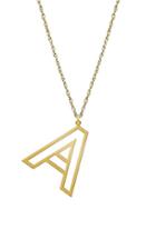 Women's Jane Basch Designs Varsity Initial Pendant Necklace