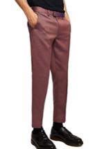Men's Topman Skinny Fit Jacquard Trousers X 32 - Red