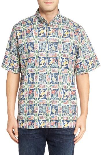 Men's Reyn Spooner Summer Commemorative 2017 Print Sport Shirt