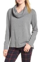 Women's Caslon Cowl Neck Sweatshirt, Size - Grey