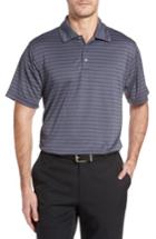 Men's Swc Heather Stripe Polo, Size - Grey
