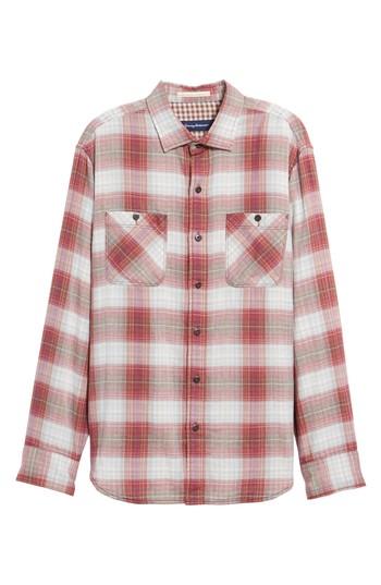 Men's Tommy Bahama Duble' Ombre Standard Fit Plaid Sport Shirt - Purple