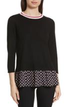 Women's Kate Spade New York Mixed Media Sweater - Black