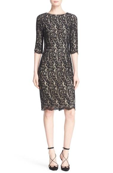 Women's Carolina Herrera Lace Cocktail Dress