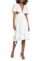 Women's Fame And Partners Sylvan Swiss Dot Wrap Dress - Ivory