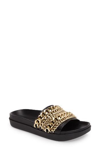 Women's Kendall + Kylie Shiloh Chain Link Platform Slide M - Black