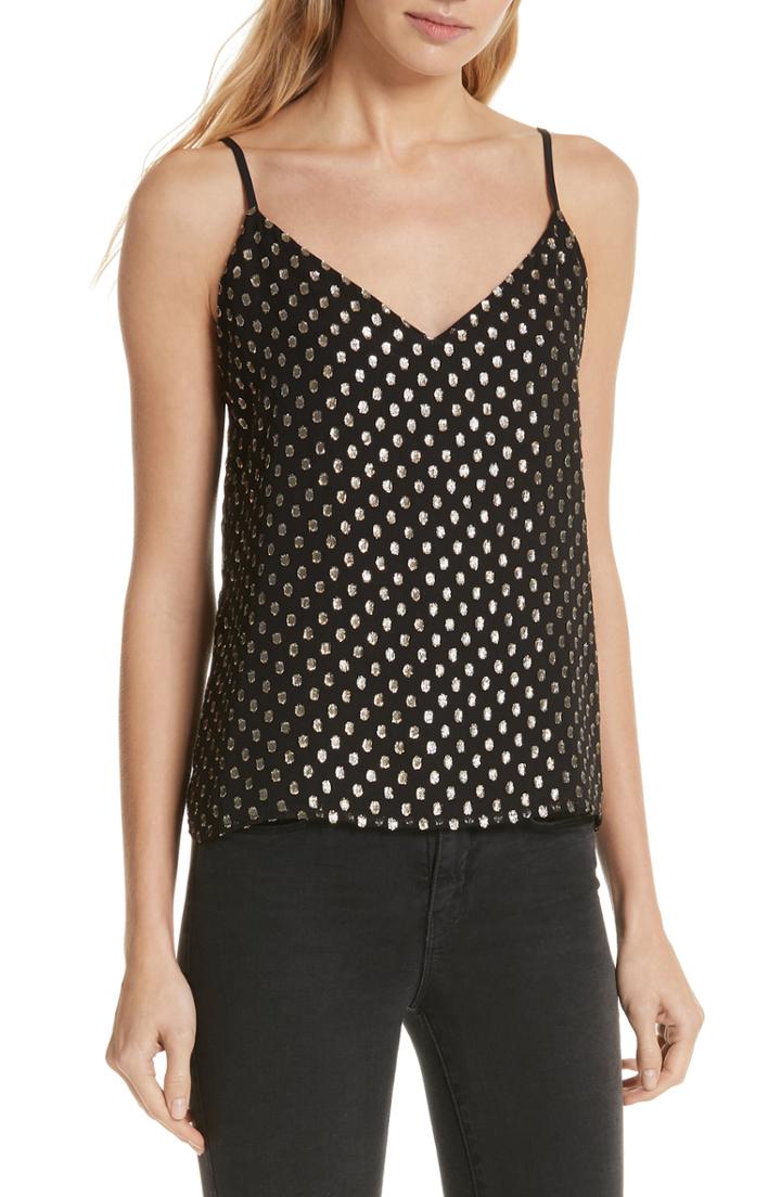 Women's L'agence Jane Fil Coupe Tank Top - Black