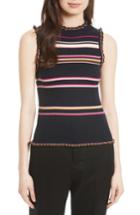 Women's Rebecca Taylor Stripe Rib Knit Tank - Blue