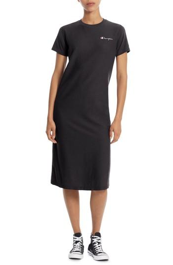 Women's Champion Heavyweight Jersey T-shirt Dress - Black
