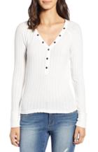 Women's Bp. Fitted Henley, Size - Ivory