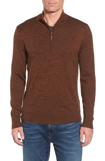 Men's Smartwool Kiva Ridge Merino Wool Blend Pullover - Brown