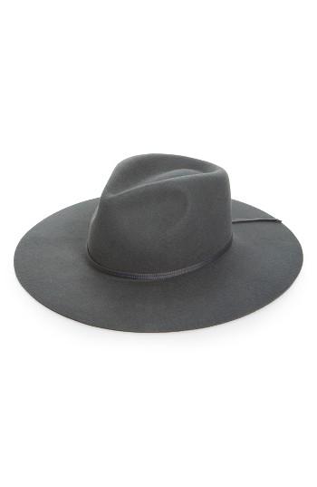 Women's Brixton Melrose Wide Brim Fedora - Grey