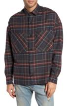 Men's Represent Standard Fit Plaid Sport Shirt - Grey