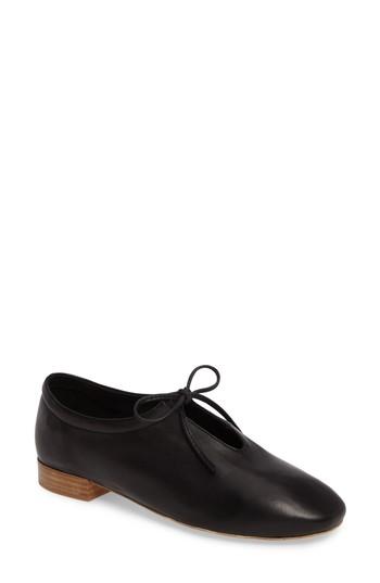 Women's Jeffrey Campbell Prieto V-cut Flat .5 M - Black