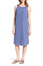 Women's Eileen Fisher Silk Shift Dress, Size - Blue