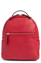 Mali + Lili Vegan Leather Backpack - Red