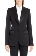 Women's Dolce & Gabbana Wool Blend Crepe Tuxedo Jacket