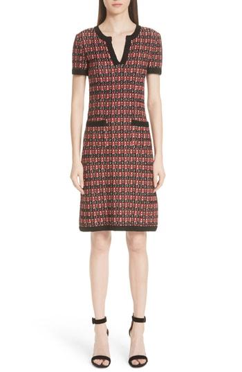 Women's St. John Collection Tweed Knit Dress - Black
