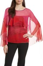 Women's Tracy Reese Cascade Silk Top - Red