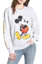Women's Junk Food Mickey Mouse Oversize Sweatshirt - Grey