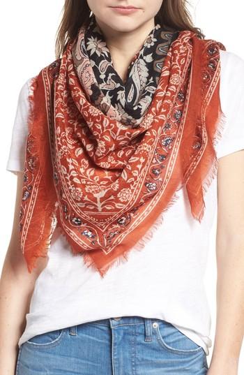 Women's Madewell Greta Paisley Square Scarf