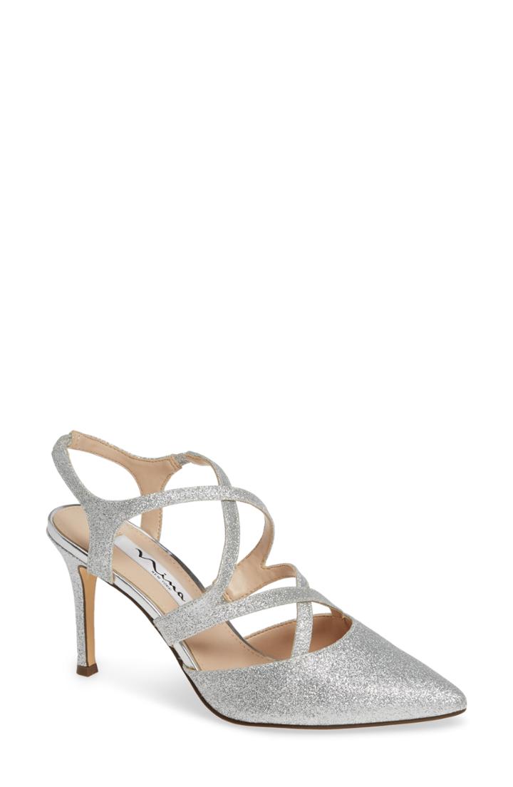Women's Nina Cianna Strappy Sandal M - Metallic