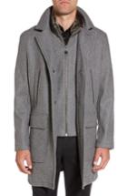 Men's Cole Haan Melton Topcoat With Removable Bib