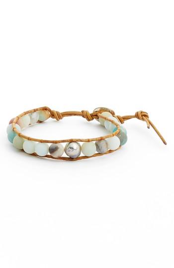 Women's Chan Luu Stone & Pearl Leather Bracelet