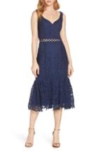 Women's Harlyn Sweetheart Neck Lace Midi Dress - Blue